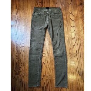 ACNE Studios Ace Cord Jeans Mens  32x34 Olive Green Made in Italy